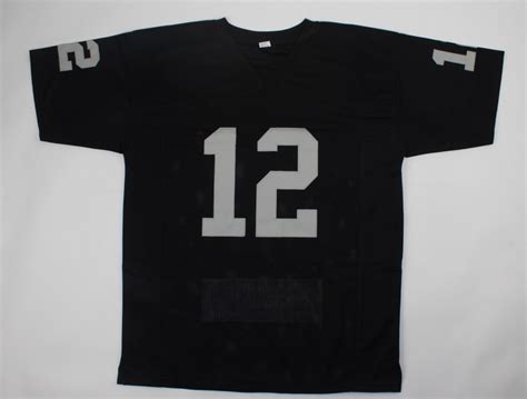 Ken Stabler Signed Career Highlight Stat Jersey (Radtke Hologram ...