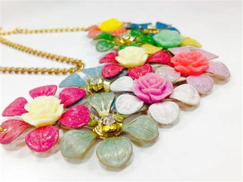 DIY Floral Statement Jewelry | FaveCrafts.com