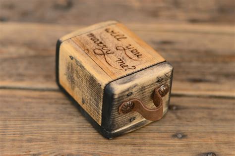 Wooden Proposal Box Proposal Ring Box Engagement Box Wooden - Etsy