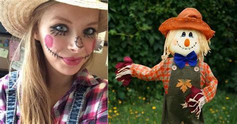 Easy DIY Scarecrow Makeup for Halloween - Casey La Vie