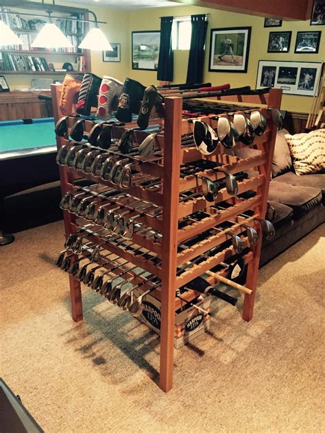 Hand Crafted Cherry Golf Club Display Rack by Lyons Woodworking, LLC ...