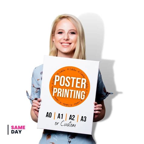 Same Day Poster Printing London: A0, A1, A2, A3 & Custom : Printpal® London