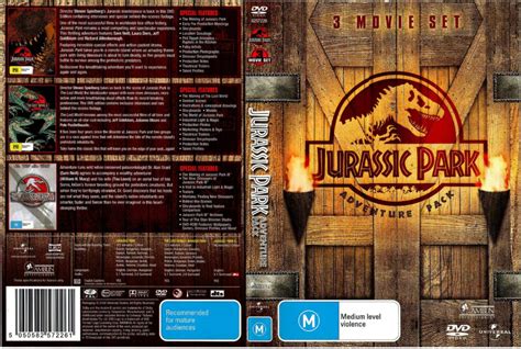 Jurassic Park Trilogy (2008) R4 DVD Cover - DVDcover.Com