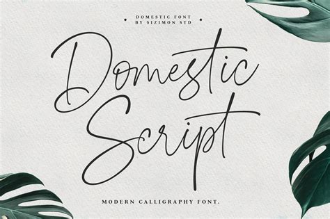 Domestic - cursive font svg, farmhouse font, modern font, boho font ...