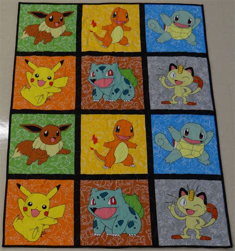 Another #pokemon #quilt? What a great panel! I will have this awesome ...