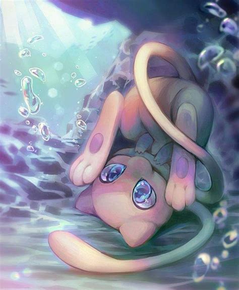 Pokemon Anime Playful Mew Art Poster 18X24 6024138 - Pokemon Art # ...