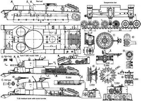 Blueprints > Tanks > WW2 Tanks (Soviet Union) > T-28 | Soviet tank, Blueprints, Ww2 tanks