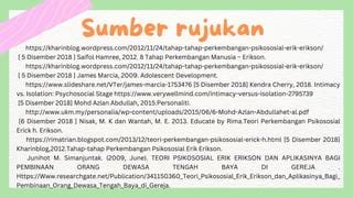 EDUP3103 : TEORI PSIKOSOSIAL ERIK ERIKSON | PPT