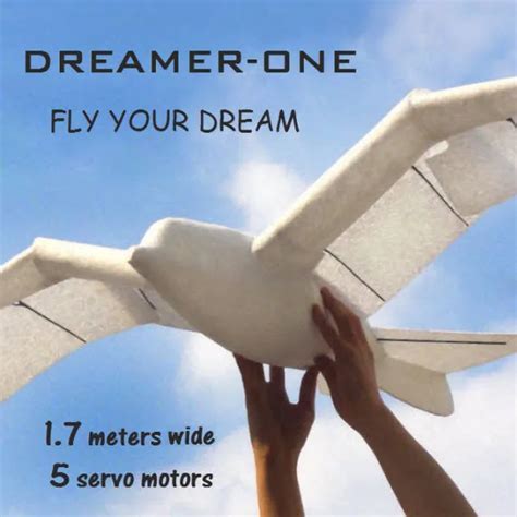 DREAMER biomimetic mechanical birds flapping wing robot birds 6 channel remote control model ...