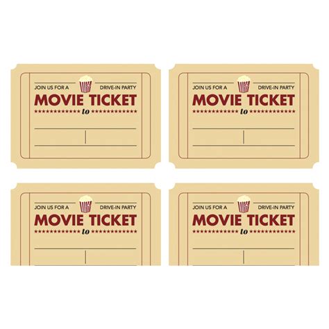 Free Movie Ticket Template