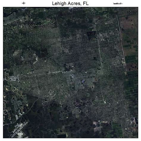 Aerial Photography Map of Lehigh Acres, FL Florida