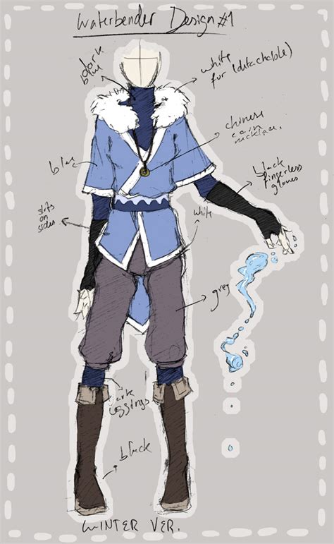 :: waterbender outfit design by pandatama on DeviantArt