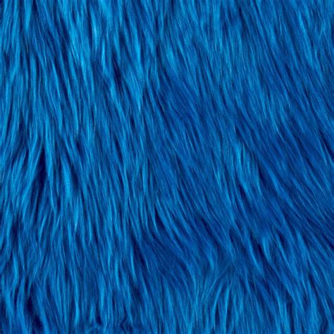 Shannon Faux Fur Luxury Shag Cobalt - Discount Designer Fabric - Fabric.com