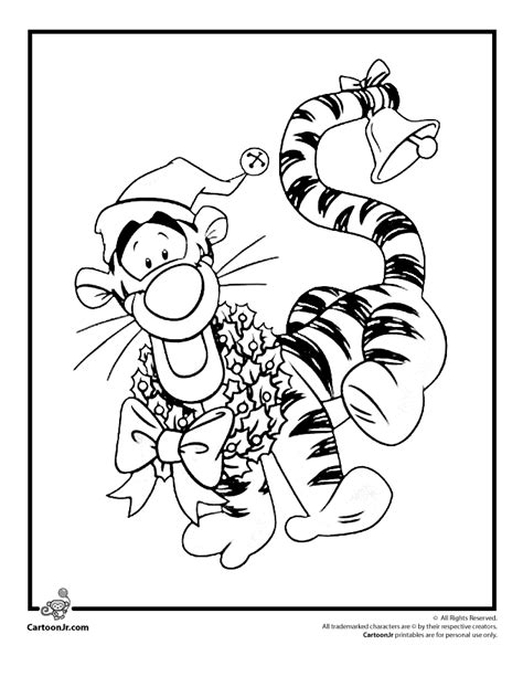 Christmas Cartoon Coloring Pages - Cartoon Coloring Pages