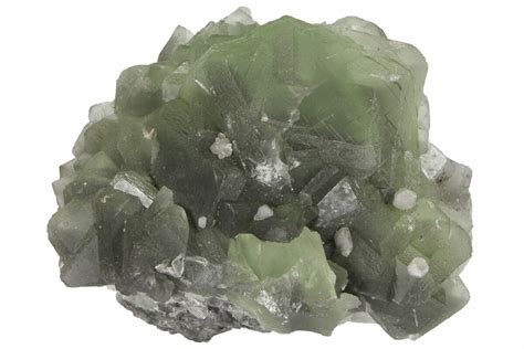 8" Green Fluorite Crystal Cluster - China (#94645) For Sale - FossilEra.com