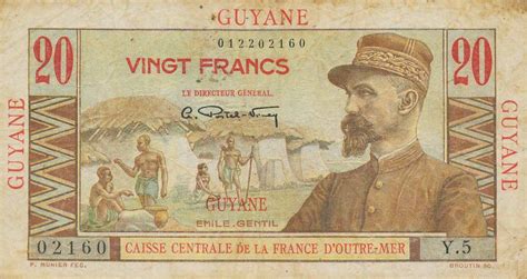 RealBanknotes.com > French Guiana p21a: 20 Francs from 1947