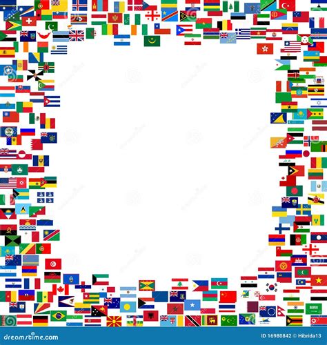 All Flags Frame Vector Illustration | CartoonDealer.com #16980842