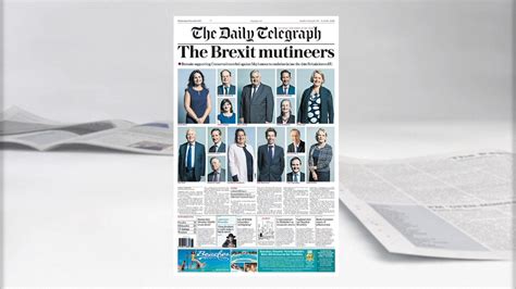 Tory MPs hit back at Daily Telegraph over 'Brexit mutineers' front page | Politics News | Sky News