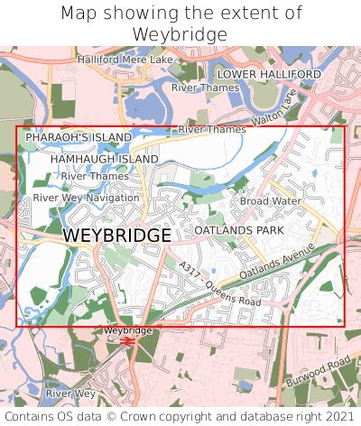 Where is Weybridge? Weybridge on a map