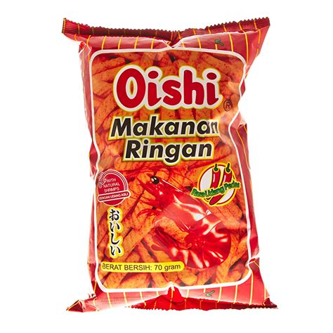 Kraker udang pedas by Oishi : review - Makanan ringan kering- Tryandreview.com