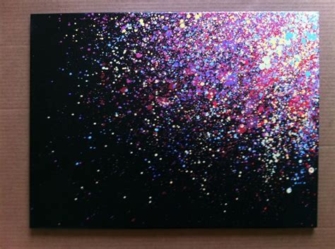 Paint Splatter Canvas Art...I need to try this :) | Splatter paint canvas, Easy canvas painting ...