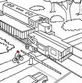 Freight Train Coloring Pages sketch template