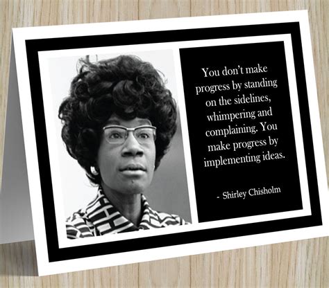 Shirley Chisholm Inspirational Quote Card | Etsy