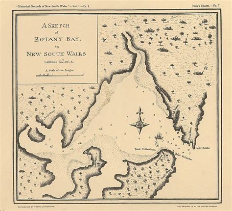 1770 Botany Bay, N.S.W. by James Cook Botany Bay, Australia Map, North Coast, Discovery, Vintage ...