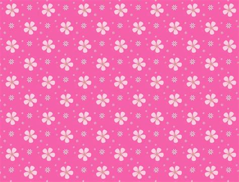 Free Beautiful Pattern Pink Flowers Backgrounds For PowerPoint