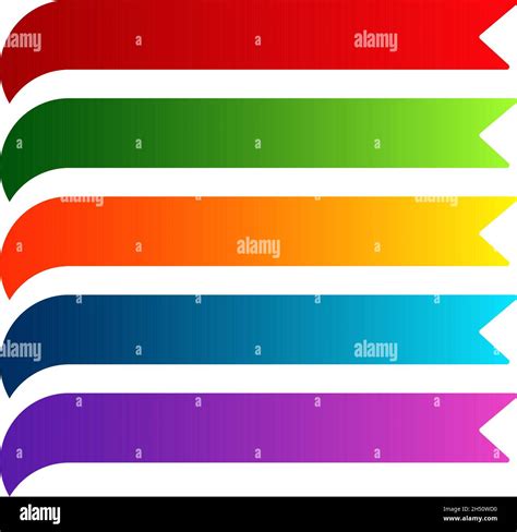 Banner, ribbon horizontal shape, design element - stock vector illustration, clip-art graphics ...