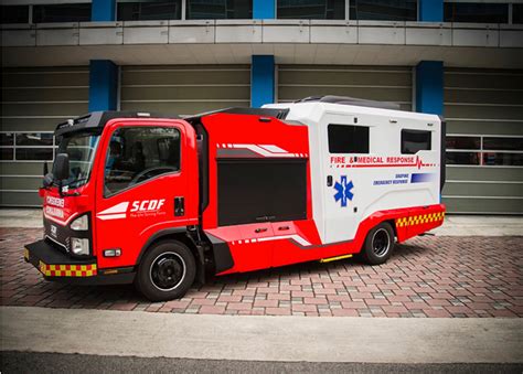 SCDF - Singapore Civil Defence Force, Diplaying A New Fire And Medical Vehicle (FMC ...