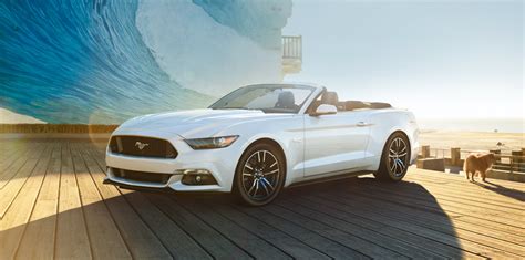 2015 Ford Mustang Convertible Looks Flashy in Oxford Black and White ...