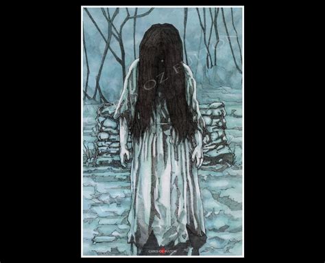 The Ring Samara Horror Movie Poster Wall Art Print Signed by | Etsy