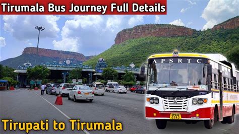 Tirupati to Tirumala Bus Journey| Tirupati to Tirumala bus travel, ticket price, timings| APSRTC ...