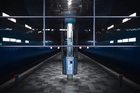 Blue and Black Train Station · Free Stock Photo