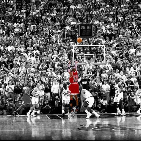 Selective color photography of Michael Jordan The Last Second 10 Shot ...