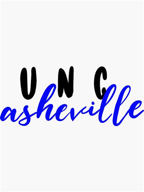 "UNC Asheville" Sticker for Sale by hhstephens | Redbubble