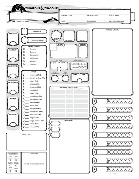 [OC] [5e] Form fillable custom character sheet! : r/dndnext