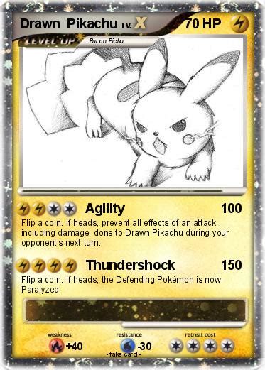 Pokémon Drawn Pikachu - Agility - My Pokemon Card