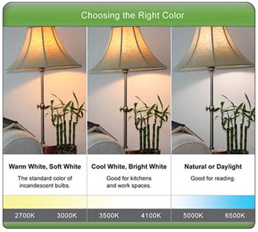 LED Light Bulb Brightness Scale & Color Charts | Bulb Guide | Recessed light bulbs, Led light ...