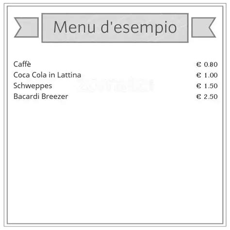 Nero Café a Roma: Foto del Menu con Prezzi - Zomato Italia