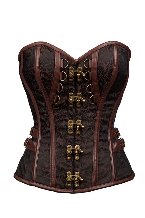 Steampunk Corset Bodice Waist Corsets and Bustiers Gothic Punk Women ...