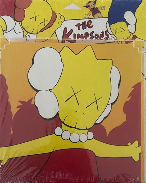 Kaws Simpsons Art Original Prints on Canvas From KAWSC10 Book Release ...