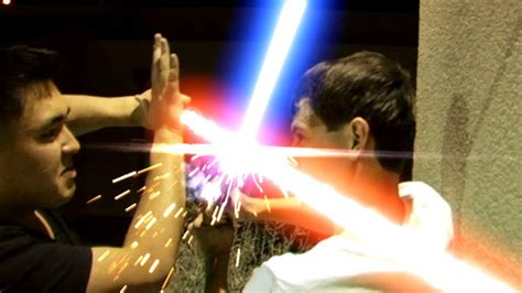 Star Wars: Lightsaber duel in real life fan made - YouTube