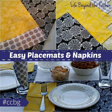 Easy Placemats and Napkins - Life Beyond The Kitchen