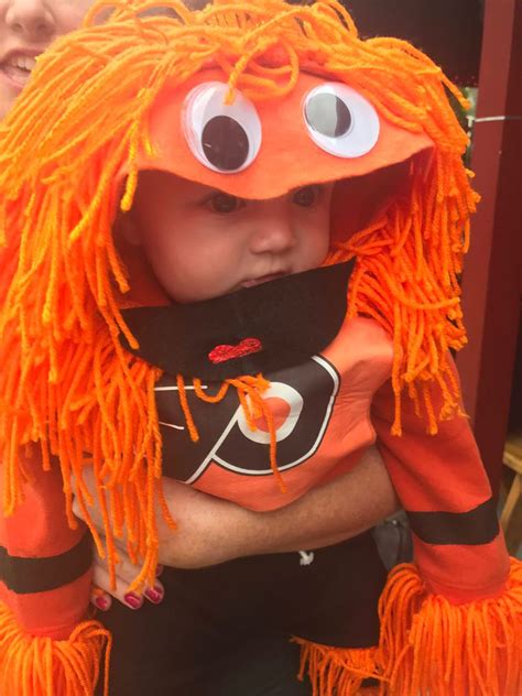 Adorable Baby Costume Channels Flyers Mascot Gritty