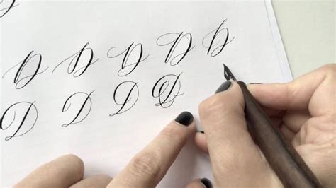 Modern calligraphy letter "D" in 2023 | Calligraphy tutorial, Calligraphy letters, Handwriting ...