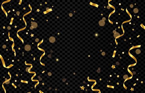 Gold Confetti For Party 9582973 Vector Art at Vecteezy