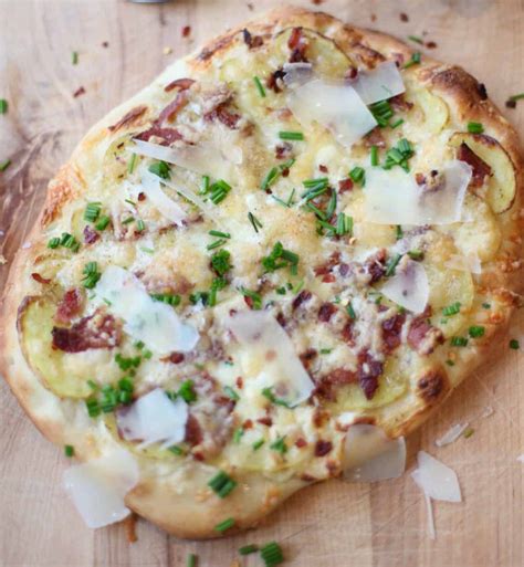 Potato Pizza with Bacon and Chives - My Tasty Trials