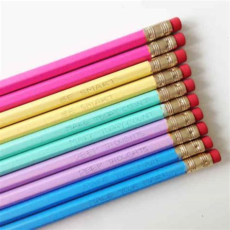 DIY Painted Back-to-School Pencils | HelloGlow.co